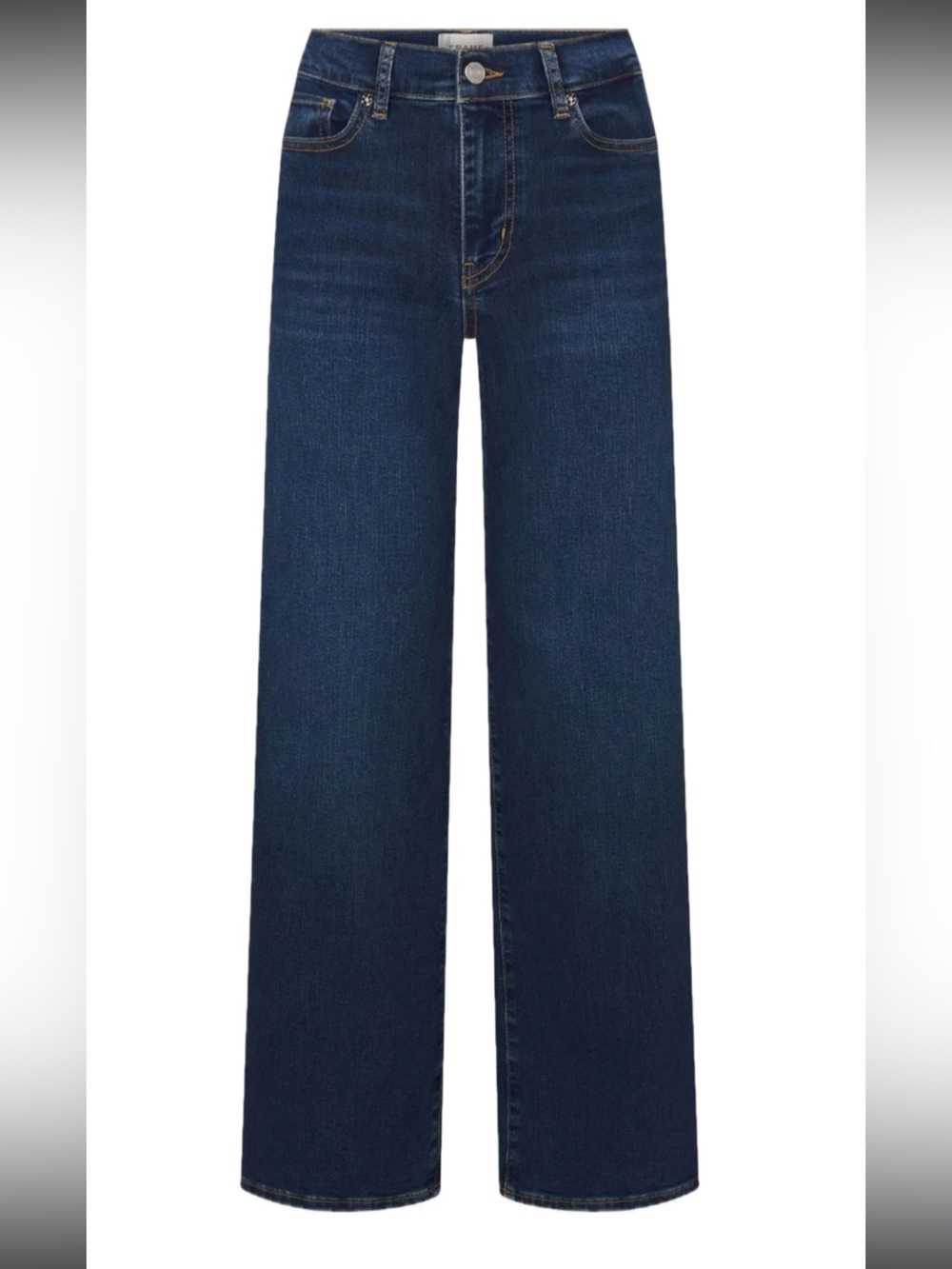 Frame Denim Wide-Leg Jeans in Dark Blue